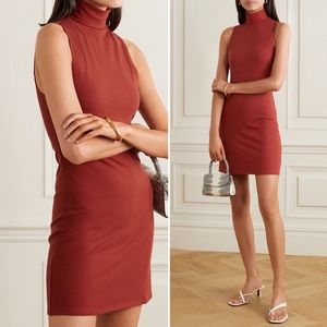 Reformation Rust Mini Dress